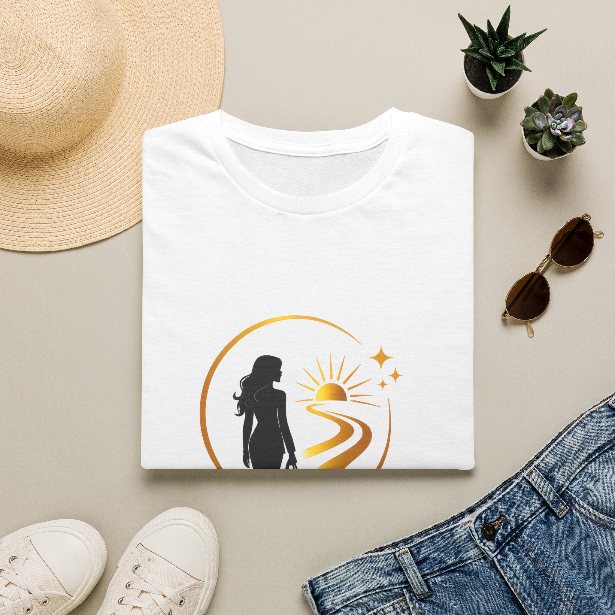 Journey to a  Wealthy Woman Signature Logo T-Shirt