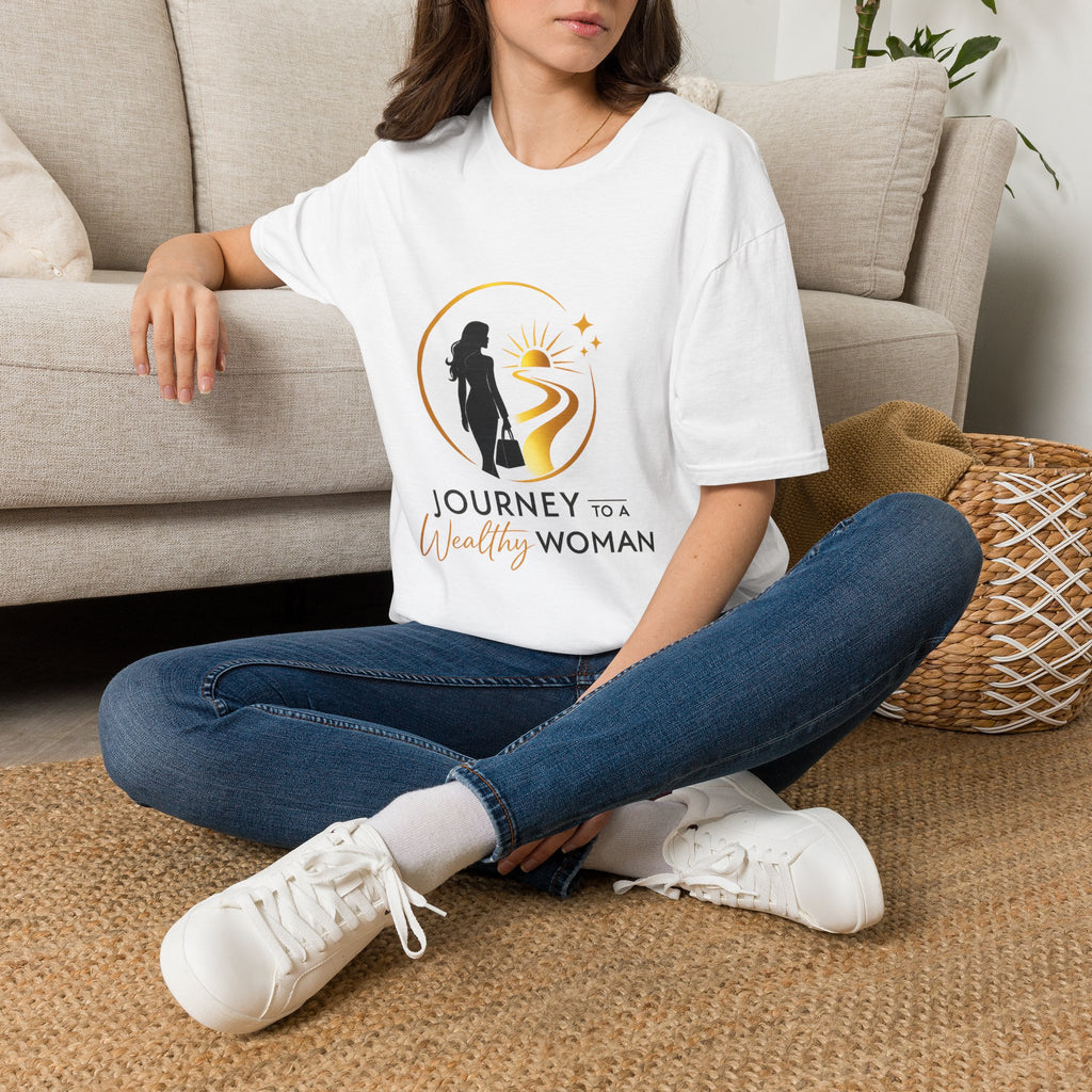 Journey to a  Wealthy Woman Signature Logo T-Shirt