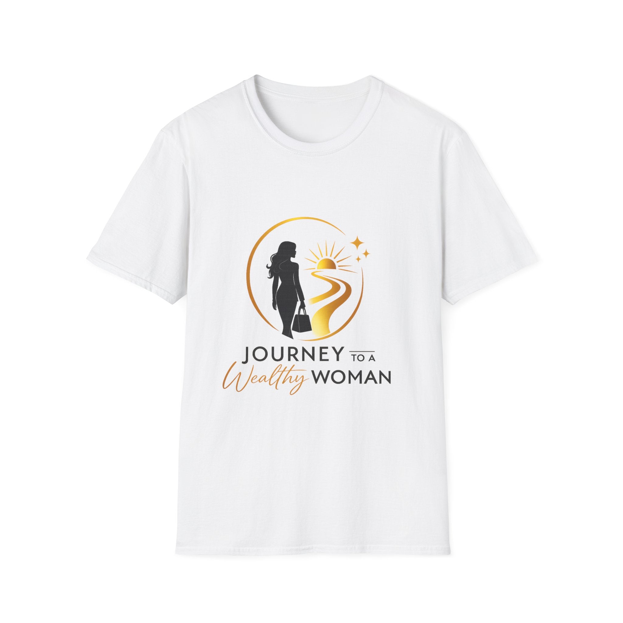 Journey to a  Wealthy Woman Signature Logo T-Shirt